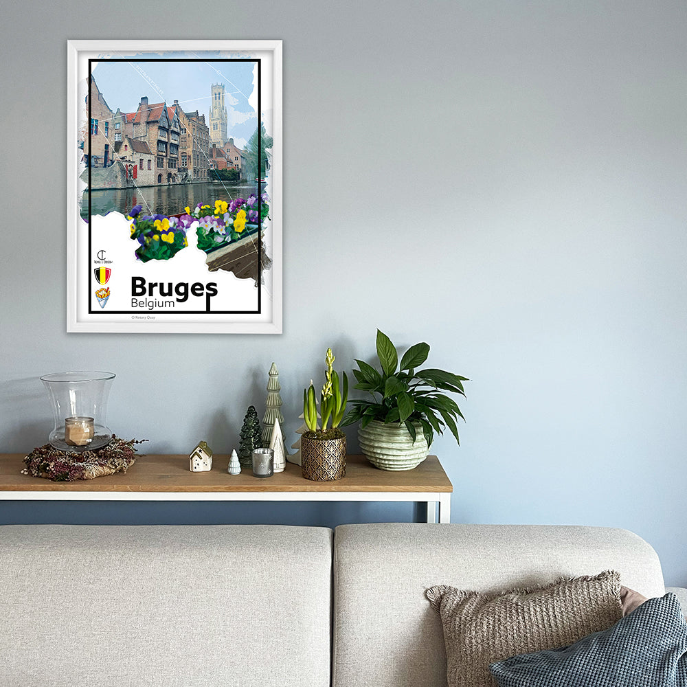 Bruges Belgium Travel Poster