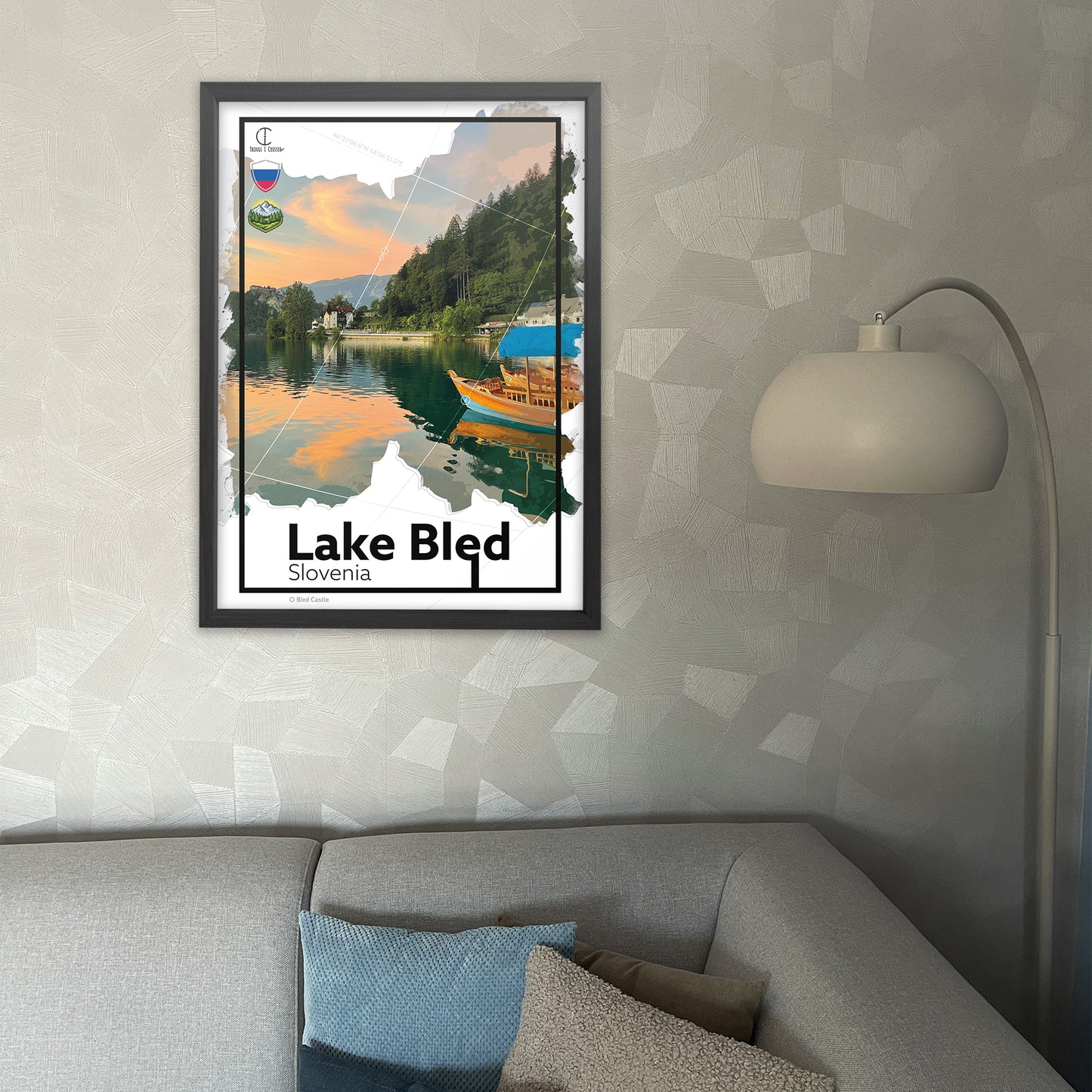 Lake Bled Slovenia Travel Poster