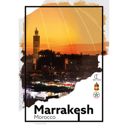 Marrakesh Morocco Travel Poster