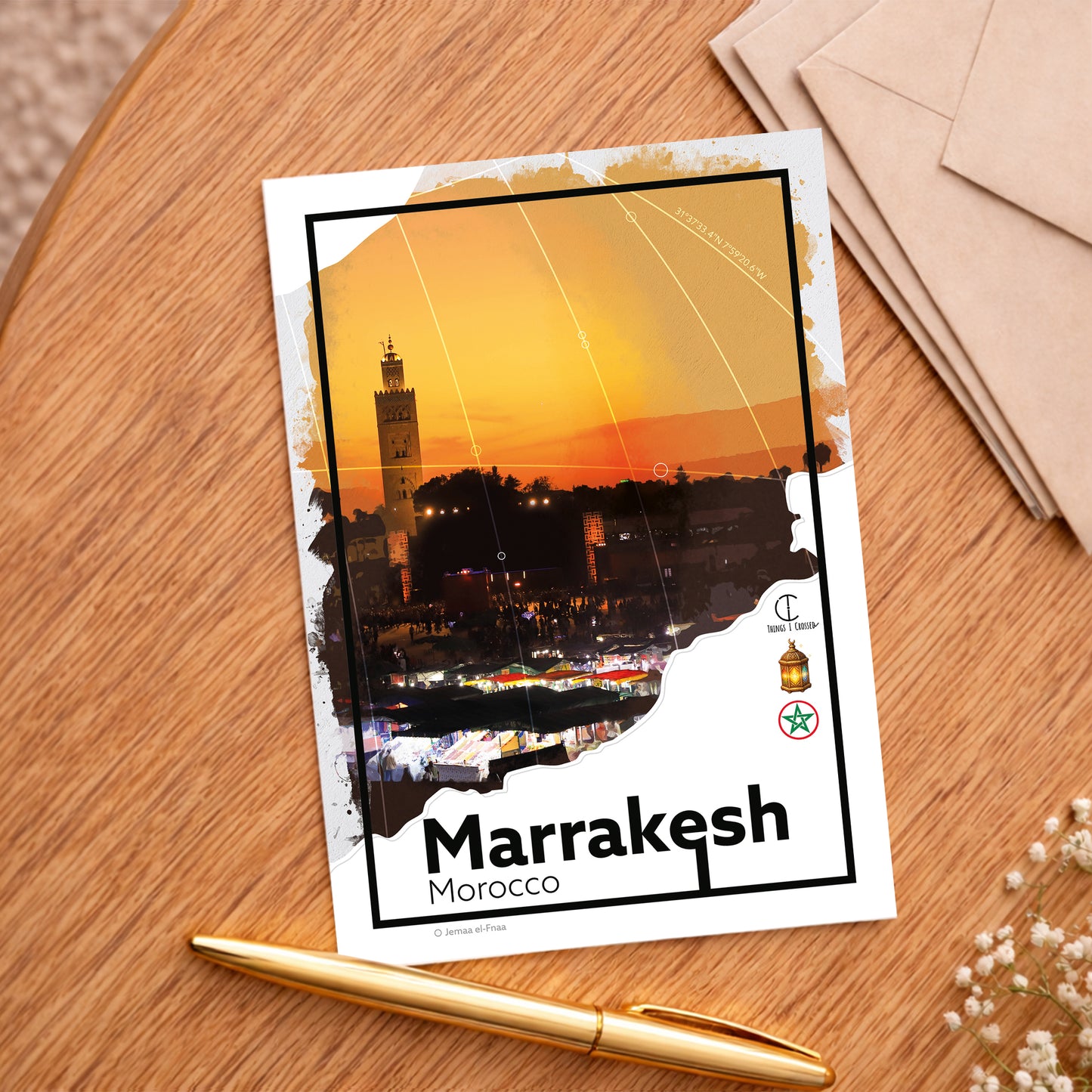 Marrakesh Morocco Travel Poster
